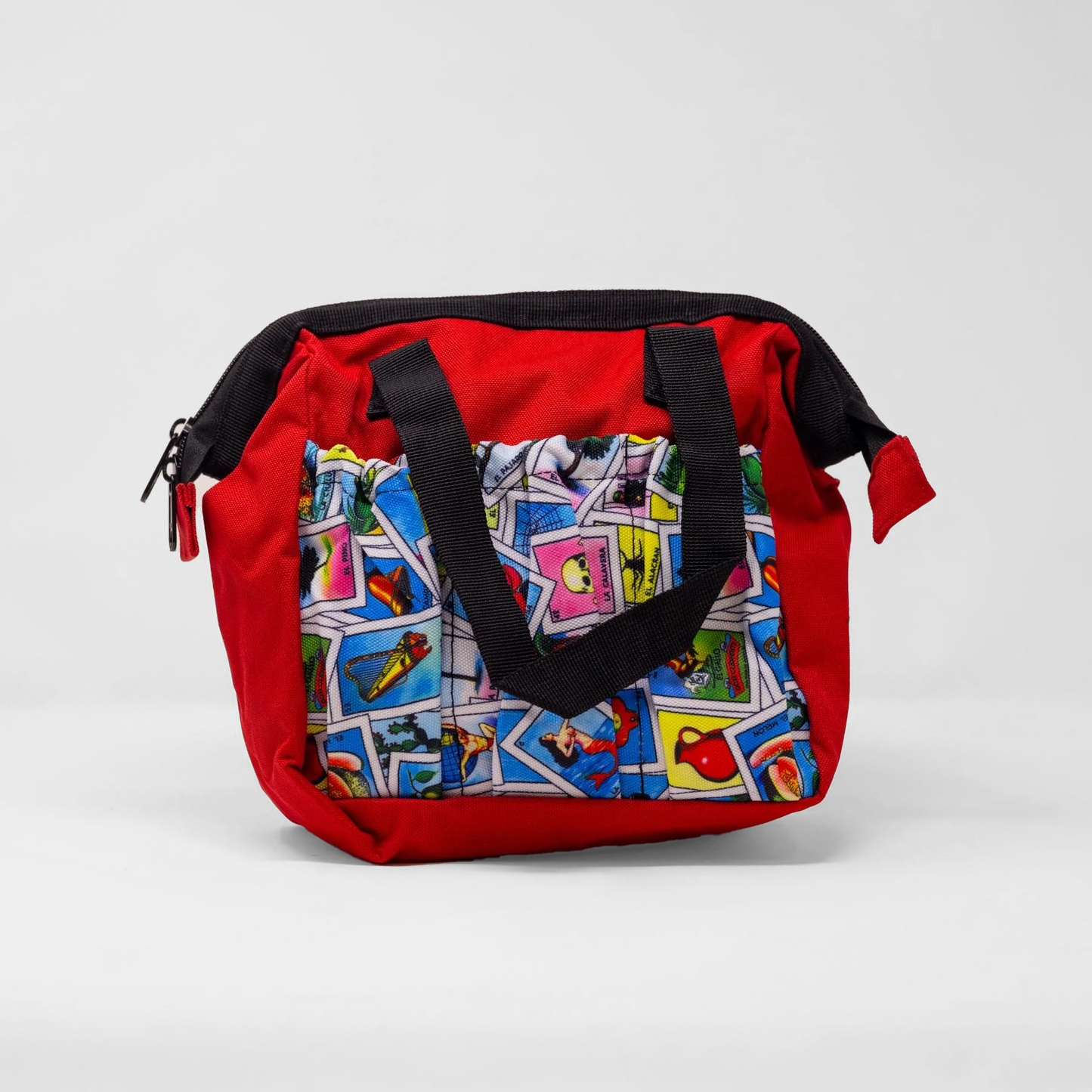 6 Pocket Loteria Cloth Bag - Red | Bags | Bingo Pro Shop