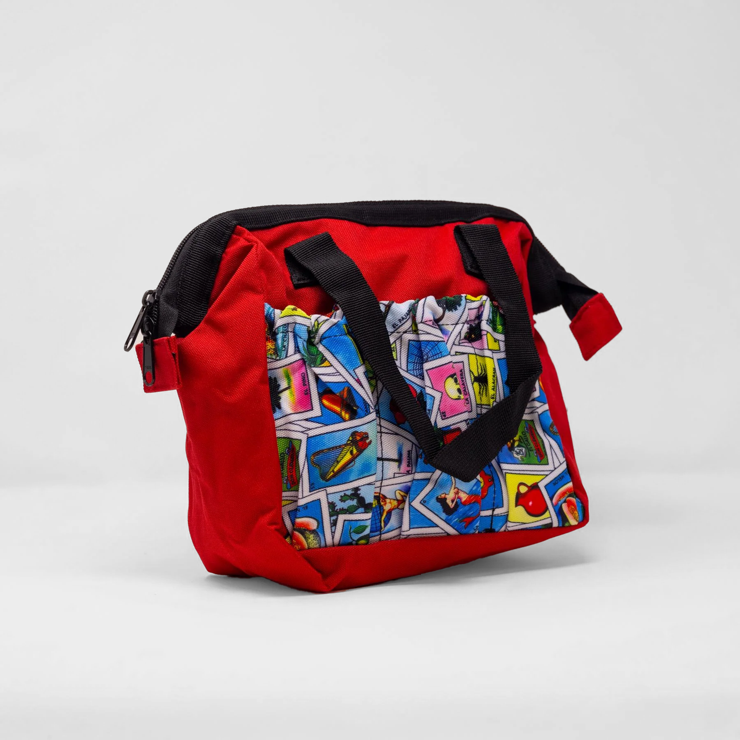 6 Pocket Loteria Cloth Bag - Red | Bags | Bingo Pro Shop