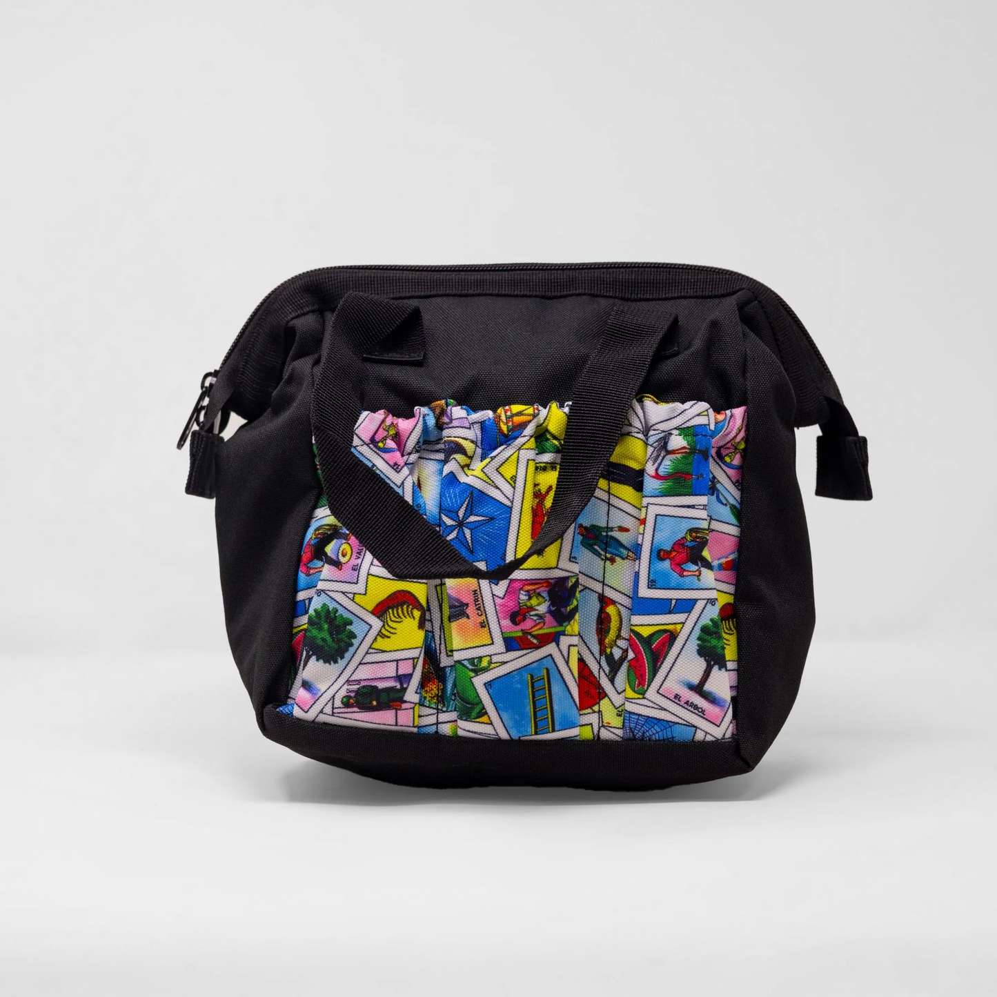6 Pocket Loteria Cloth Bag - Black | Bags | Bingo Pro Shop