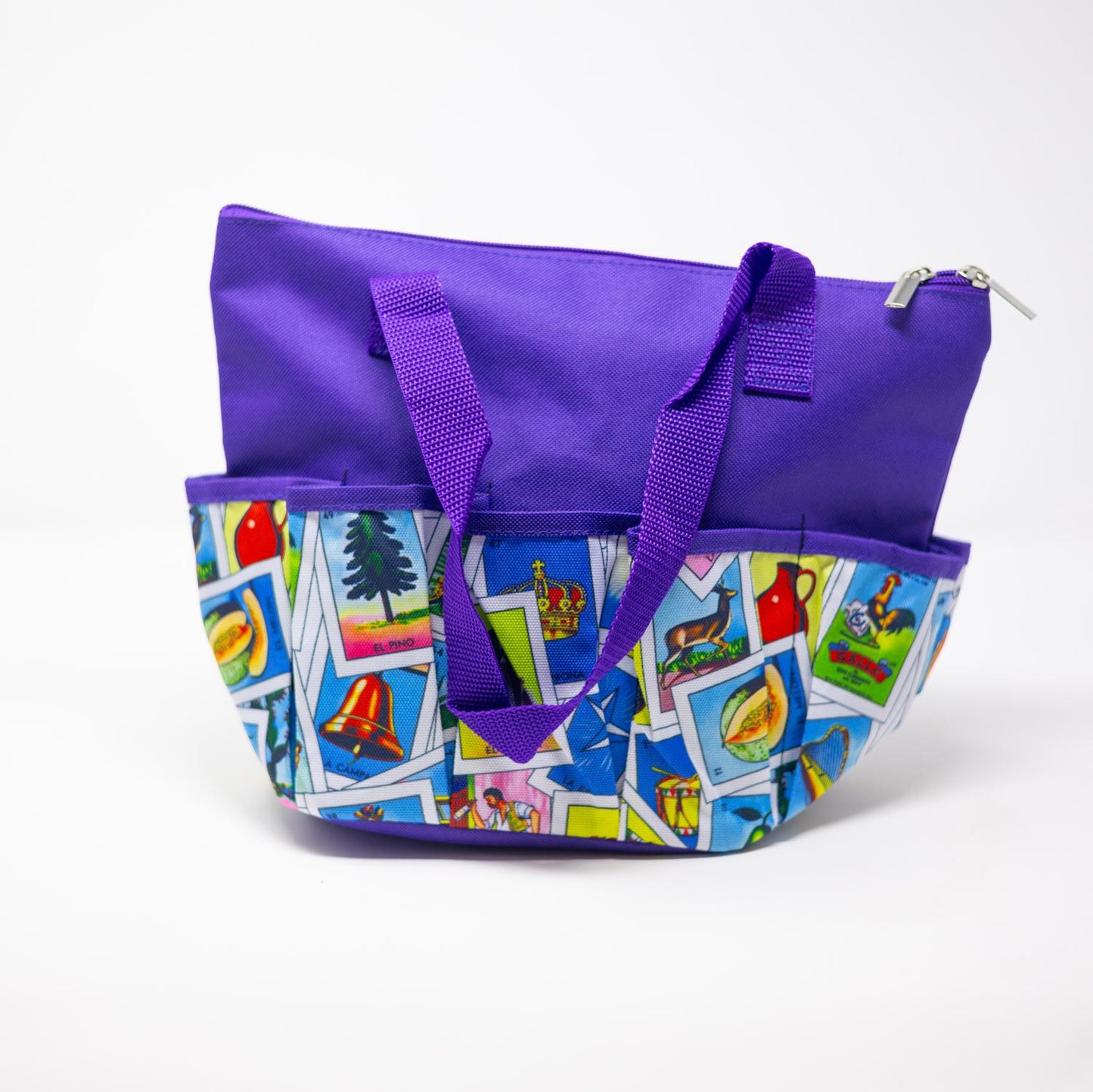 10 Pocket Loteria Cloth Bag - Purple | Bags | Bingo Pro Shop
