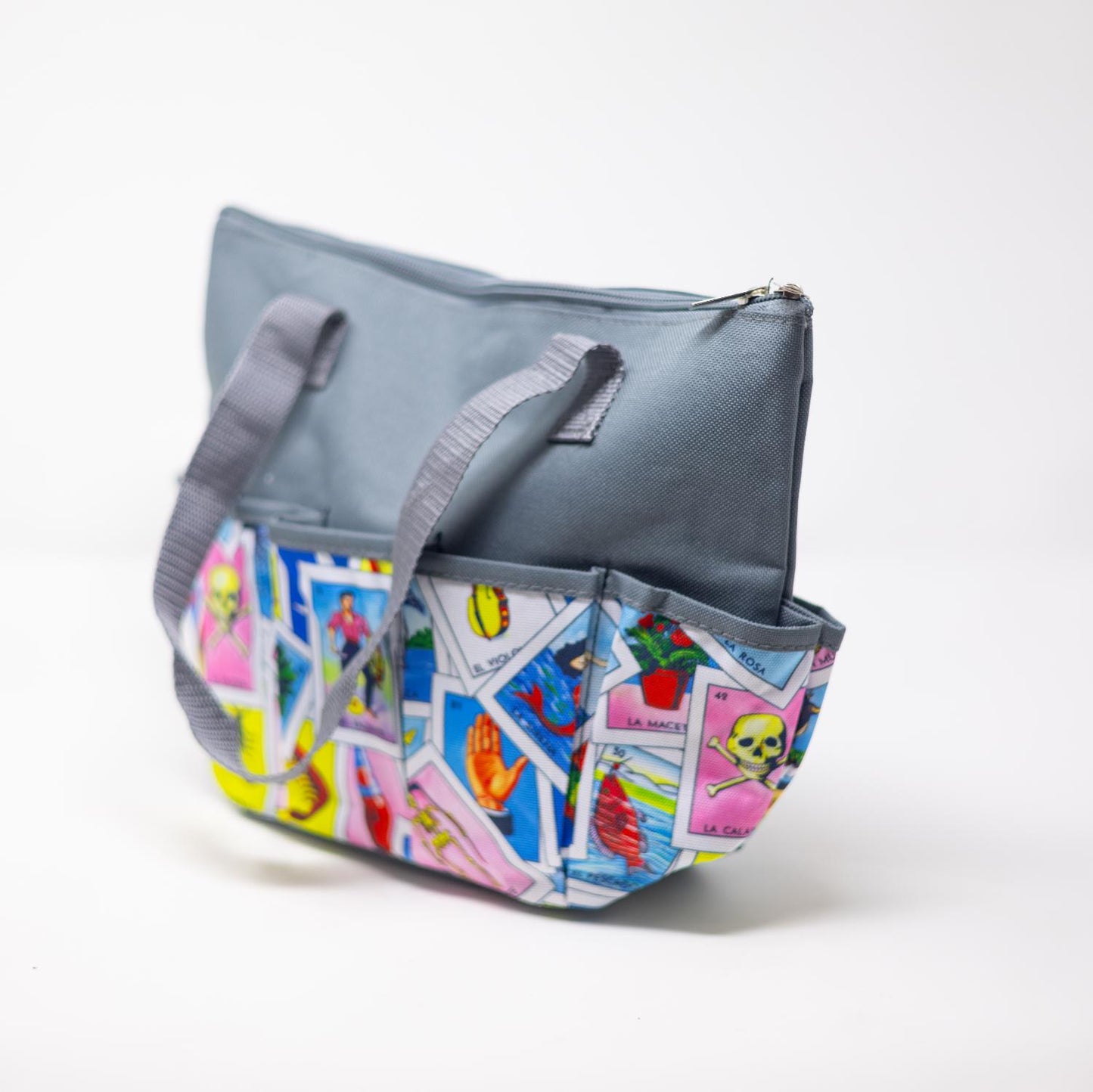10 Pocket Loteria Cloth Bag - Gray | Bags | Bingo Pro Shop