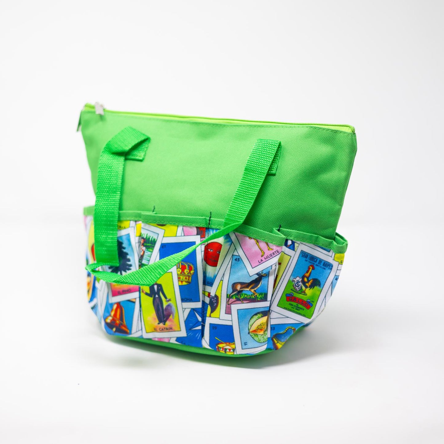 10 Pocket Loteria Cloth Bag - Green | Bags | Bingo Pro Shop