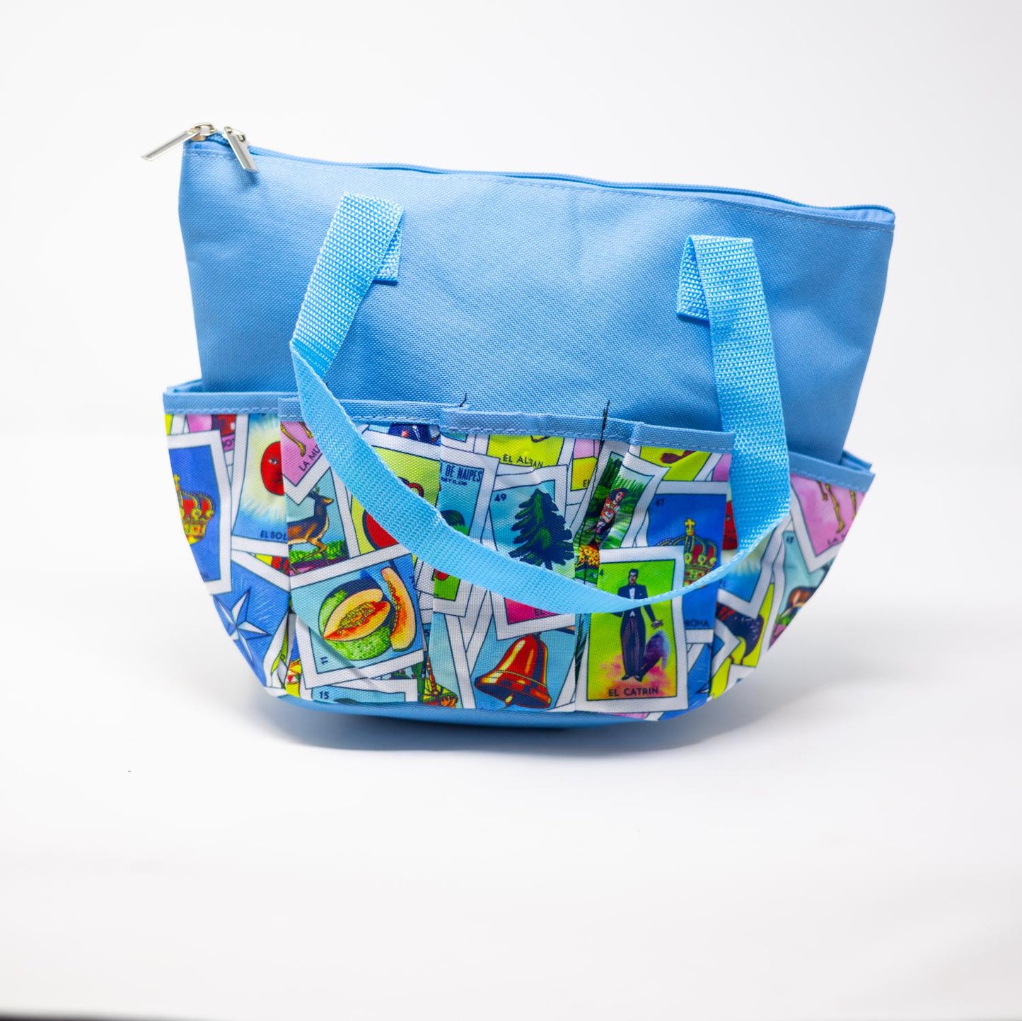 10 Pocket Loteria Cloth Bag - Sky Blue | Bags | Bingo Pro Shop