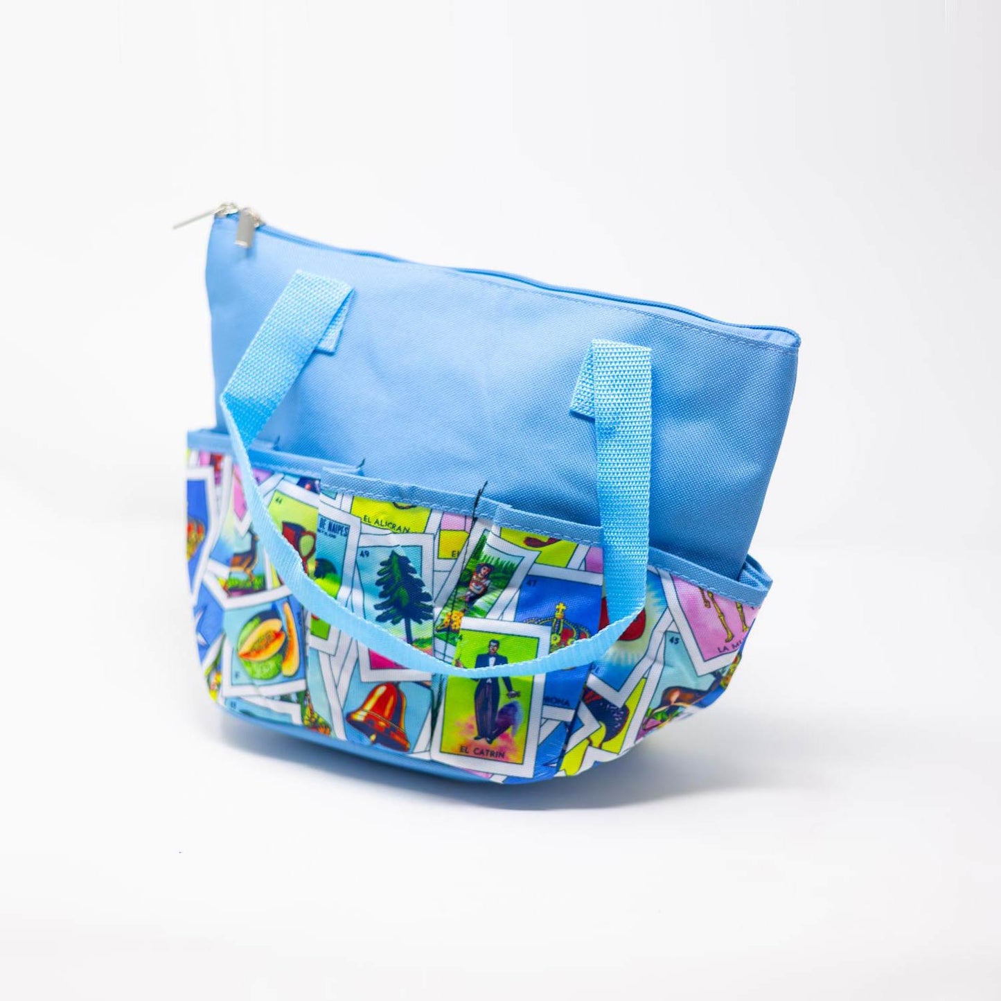 10 Pocket Loteria Cloth Bag - Sky Blue | Bags | Bingo Pro Shop