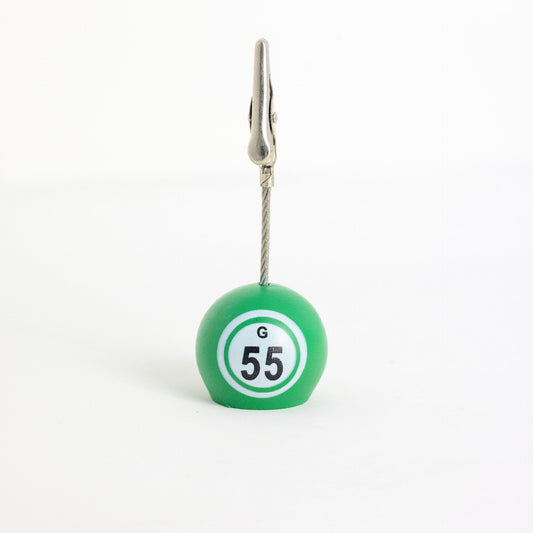 Ticket Holder - G55 Green Bingo Ball | Materials | Bingo Pro Shop