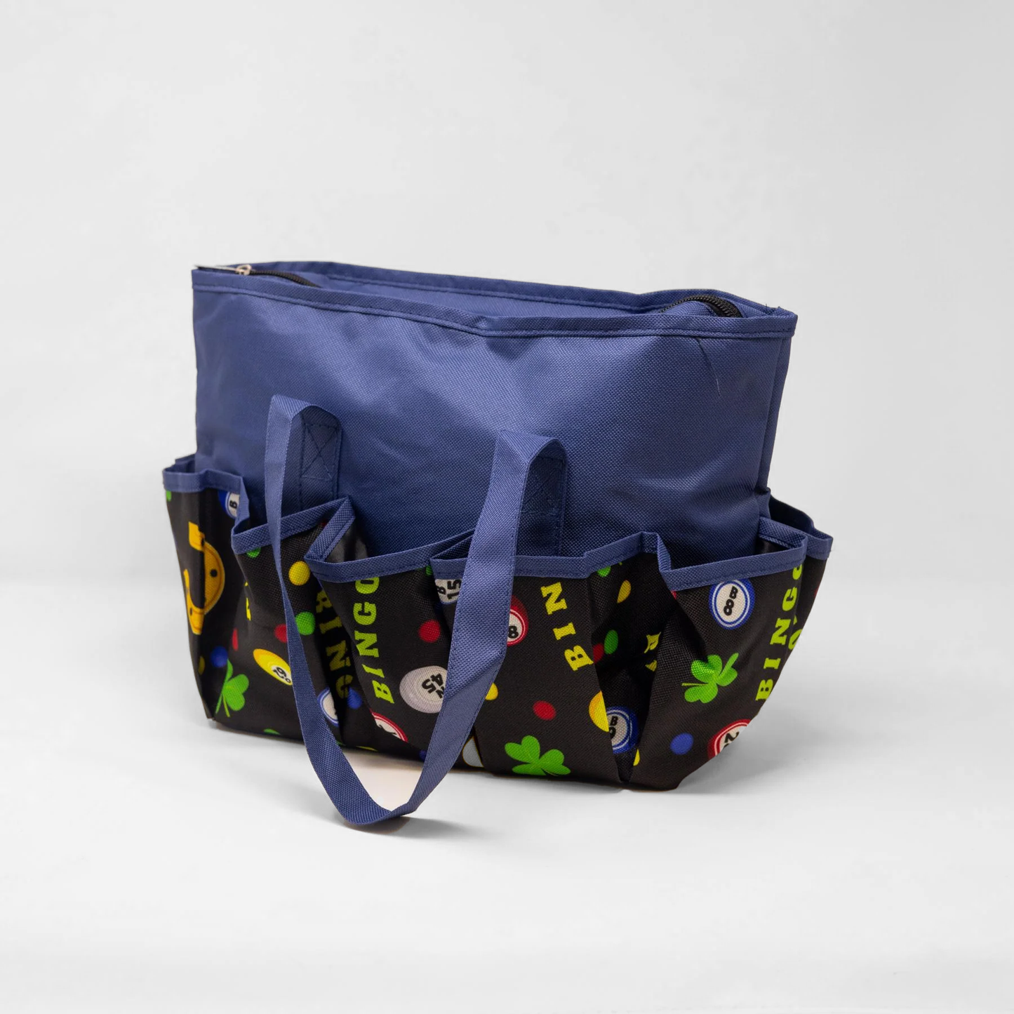 10 Pocket Lucky Bingo Balls Cloth Bag - Dark Blue | Bags | Bingo Pro Shop