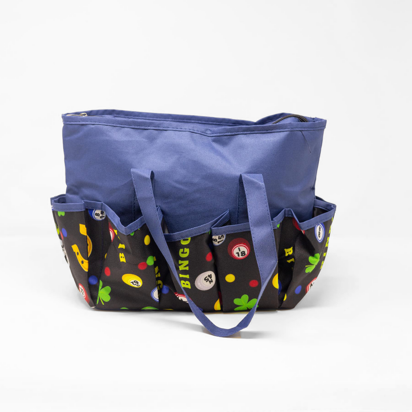 10 Pocket Lucky Bingo Balls Cloth Bag - Dark Blue | Bags | Bingo Pro Shop