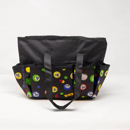 10 Pocket Bingo Card Cloth Bag - Black | Bags | Bingo Pro Shop