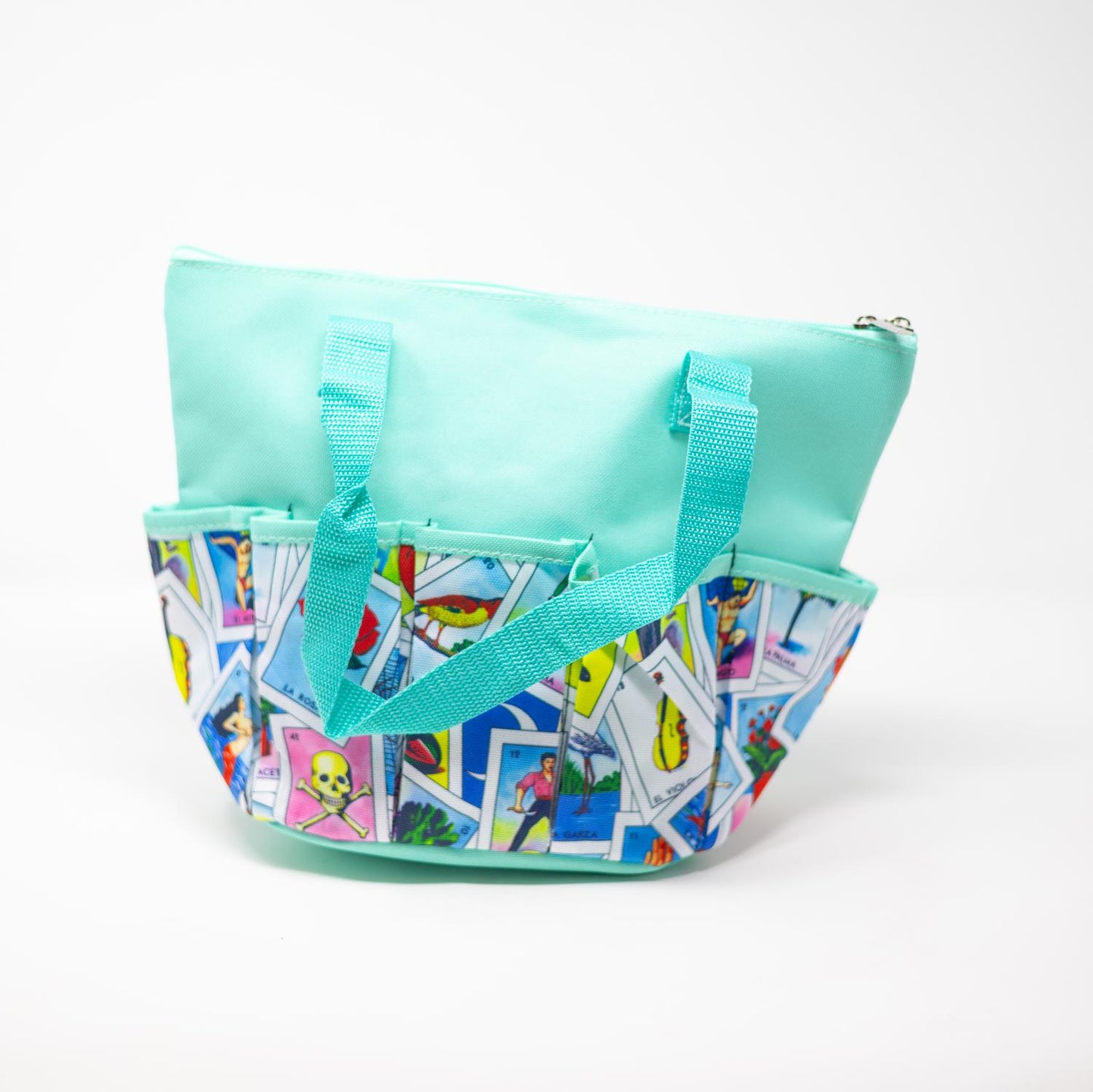 10 Pocket Lotteria Cloth Bag - Aqua| Bags | Bingo Pro Shop