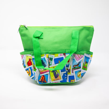 10 Pocket Lotteria Cloth Bag - Green | Bags | Bingo Pro Shop