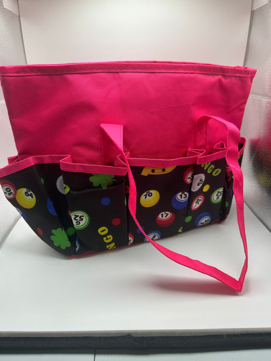 Hot pink 10 pocket Lucky Horse shoe bag