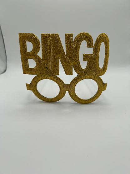Glitter BINGO glasses
