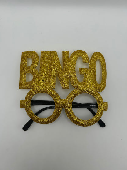 Glitter BINGO glasses