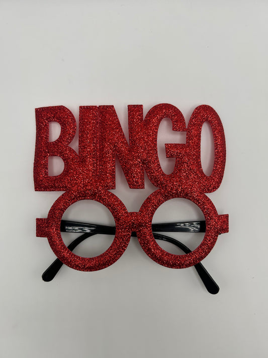 Glitter BINGO glasses