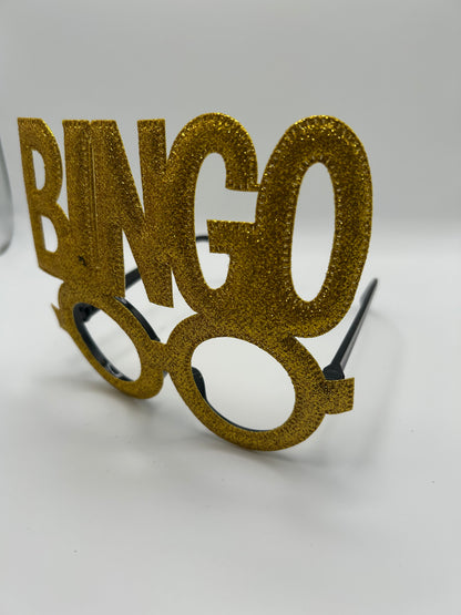 Glitter BINGO glasses